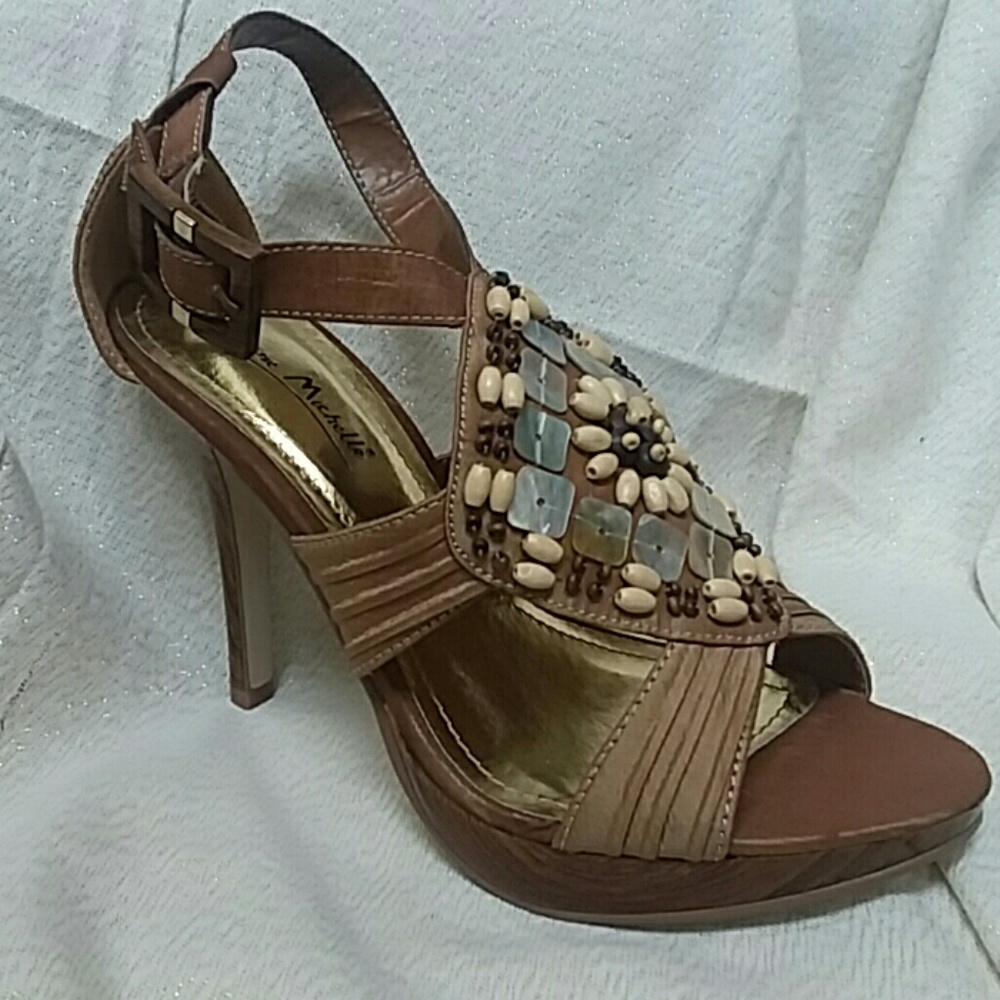 Anne Michelle Size 6 Heel Sandles never worn